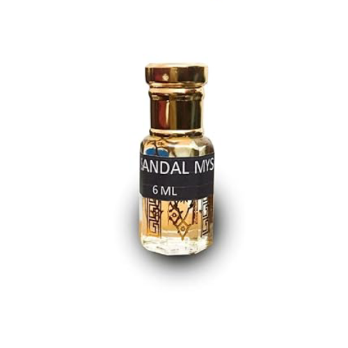 UALIF SANDAL MYSORE LONG LASTING NATURAL ATTAR PACK OF 6 ML